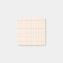 Minimalistische Grid Post-it®-Notizen in Champagne