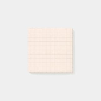 Minimalistische Grid Post-it®-Notizen in Champagne Post-it Klebezettel