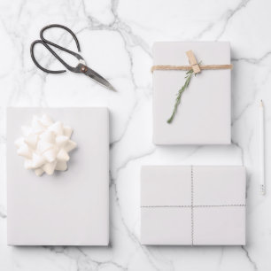Minimalistische griechische Villa Weiß vorbehalten Geschenkpapier Set