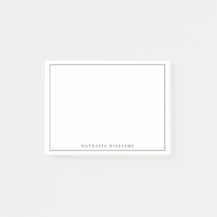 Minimalistische grundlegende personalisierte schwa post-it klebezettel