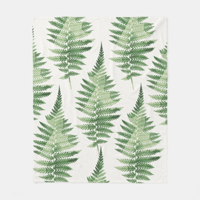 Minimalistische Grüne ernährende botanische Illust Fleecedecke (Vorderseite)