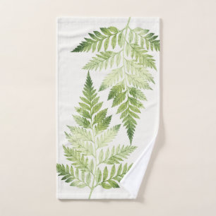 Minimalistische Grüne ernährende botanische Illust Handtuch