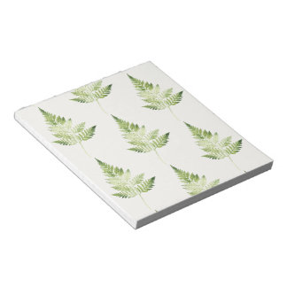 Minimalistische Grüne ernährende botanische Illust Notizblock