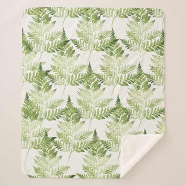 Minimalistische Grüne ernährende botanische Illust Sherpadecke (Vorderseite)