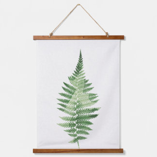 Minimalistische Grüne ernährende botanische Illust Wandteppich Mit Holzrahmen