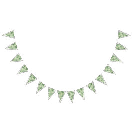 Minimalistische Grüne Fern Hochzeitsdekor Wimpelkette