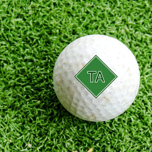Minimalistische grüne Initiativen Golfball
