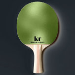 Minimalistische grüne Iridescent Textur Tischtennis Schläger<br><div class="desc">Minimalistischer grüner irisierender Texturhintergrund,  modernes Design,  anpassbare Monogramm und Text in schwarz.</div>