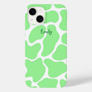 Minimalistische grüne Kuh Case-Mate iPhone 14 Hülle