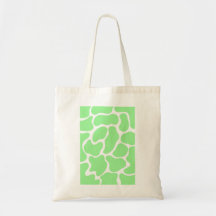 Minimalistische grüne Kuh