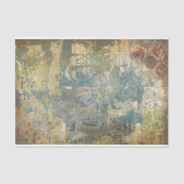 Minimalistische Grunge Textur Seidenpapier (Vorderseite)