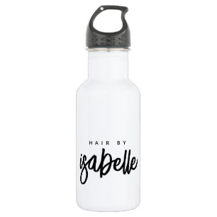Minimalistische Hair Stylist Black Brush Script We Edelstahlflasche