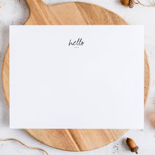 Minimalistische Hallo-Grüße Mitteilungskarte