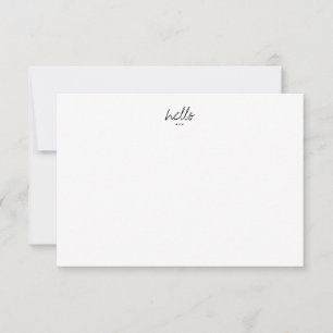 Minimalistische Hallo-Grüße Mitteilungskarte