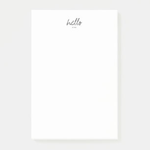 Minimalistische Hallo-Grüße Post-it Klebezettel