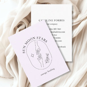 Minimalistische Hände, Stern, Leafy, Line Art, Lil Visitenkarte