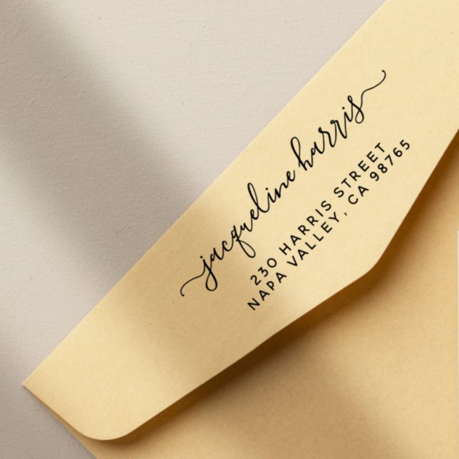 Minimalistische handgeschriebene benutzerdefiniert permastempel (Von Creator hochgeladen)