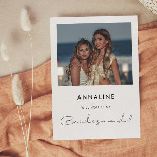 Minimalistische handgeschriebene Bridesmaid-Vorsch Einladung
