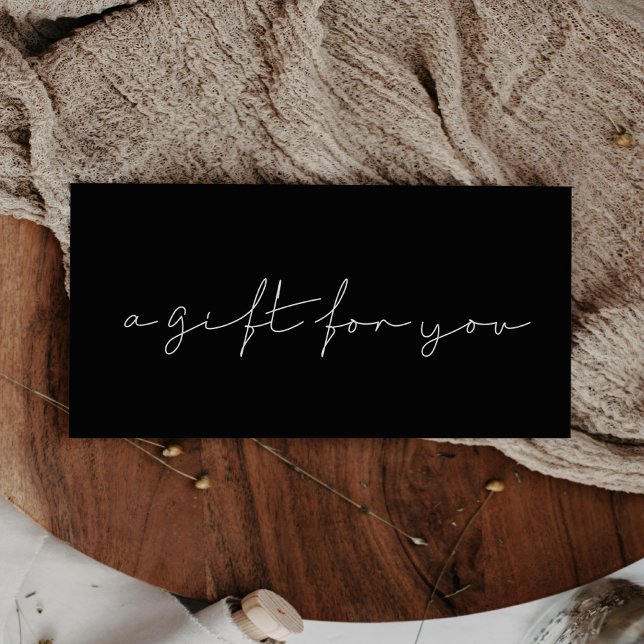 Minimalistische handgeschriebene Schenkungsurkunde (Von Creator hochgeladen)