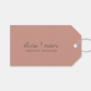 Minimalistische handgeschriebene Schriftart Dusty Geschenkanhänger