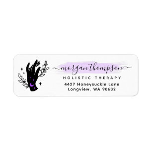 Minimalistische Handmondmassage Reiki Rücksendeadr