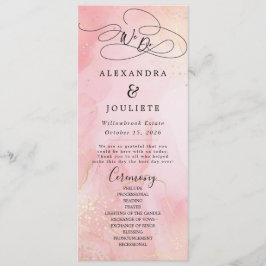 Minimalistische Handschrift, einfach moderne Hochz Programm