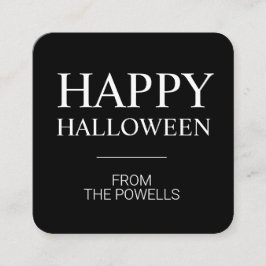 MINIMALISTISCHE HAPPY HALLOWEEN ENCLOSURE-KARTEN | BEGLEITKARTE