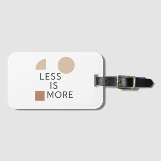 Minimalistische Harmonie Gepäckanhänger (Vorderseite (Horizontal))