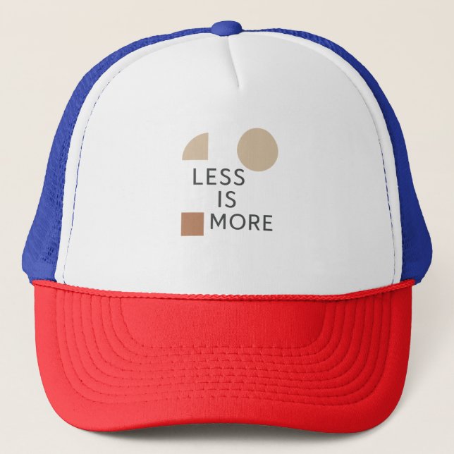Minimalistische Harmonie Truckerkappe (Vorderseite)