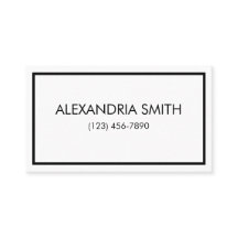 Minimalistische Hauptstädte - Visitenkarte