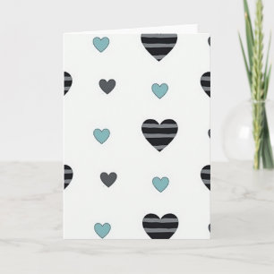 Minimalistische Herz-Design-Karte Karte