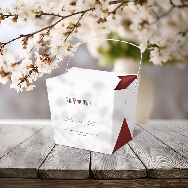 Minimalistische Herzhochzeit Geschenkschachtel (Von Creator hochgeladen)