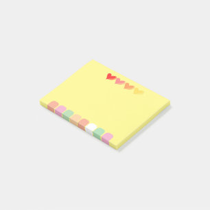 Minimalistische Herznotizen Post-it Klebezettel