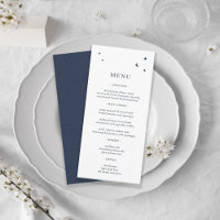 Minimalistische Himmelsstars und Mond Weiß und Mar