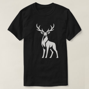 Minimalistische Hirsch-Silhouette T-Shirt