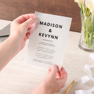 Minimalistische Hochzeit