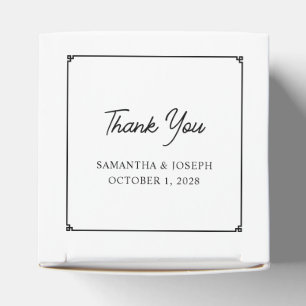 Minimalistische Hochzeit an der griechischen Grenz Geschenkschachtel