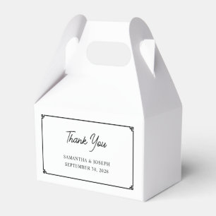 Minimalistische Hochzeit an der griechischen Grenz Geschenkschachtel