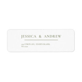 Minimalistische Hochzeit auf Grün und Weiß