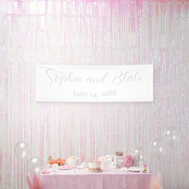 Minimalistische Hochzeit Banner (Party)