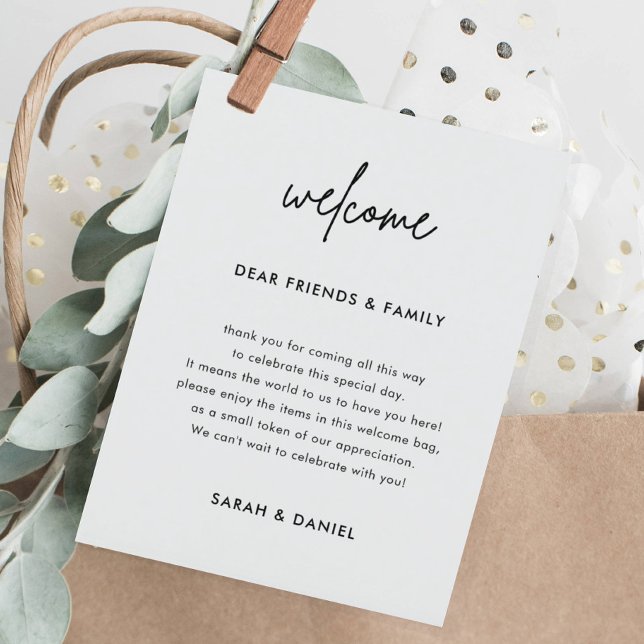 Minimalistische Hochzeit Begrüßungsreise (Von Creator hochgeladen)