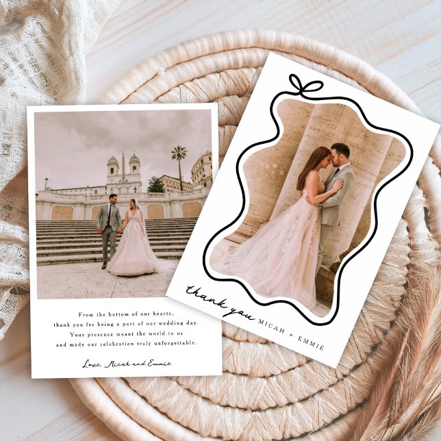 Minimalistische Hochzeit Dankeschön Karte (Von Creator hochgeladen)