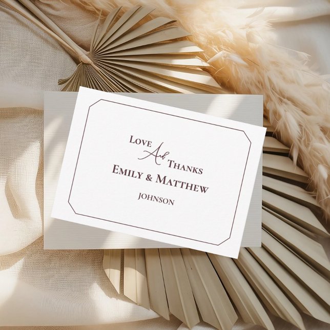 Minimalistische Hochzeit Dankeschön-Karte mit QR-C (Von Creator hochgeladen)