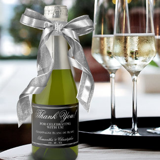 Minimalistische Hochzeit Dankeschön White über Bla
