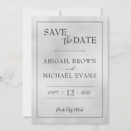 Minimalistische Hochzeit Datum speichern Save The Date
