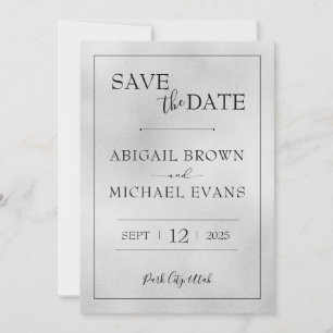 Minimalistische Hochzeit Datum speichern Save The Date