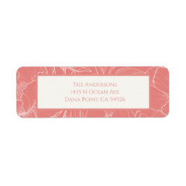 Minimalistische Hochzeit der rosa Koralle