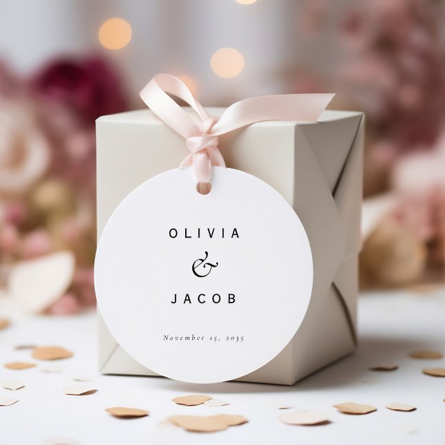 Minimalistische Hochzeit Geschenkanhänger (Von Creator hochgeladen)