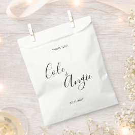 Minimalistische Hochzeit Geschenktütchen