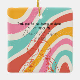 Minimalistische Hochzeit Keramikornament